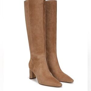Sam Edelman Tan leather Suede Heeled Boots
